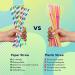 7.75'' Solid Gold Foil Drinking Straws Paper Cake Pop Sticks 100 Shiny Metallic Paper Straws for Juice Cocktail Milkshake 6*197mm - Buy Online on GoSupps.com
