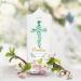 Baptism Candle for Boys & Girls | Leaf Cross Jesus Design | Personalized 25x7 cm | Perfect for Baptism Birth or Communion - Buy Online on GoSupps.com