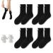 Magnetic Hand Socks Couple Holding Hands Socks Hand And Hand Socks Mid-Tube Funny Suction 3D Doll Socks for Women Men Without magnetic 4 Pcs Black