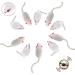 Elanox 10 Set Spielm us - Catnip-Infused Cat Toys with Bell No Plastic Parts (10 White Mice) - Eco-Friendly International Shipping - Buy Online on GoSupps.com
