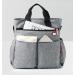 Insular Waterproof Mummy Diaper Bag Set - Chic Nappy Changing Tote with Mat & Adjustable Straps (Grey) - Buy Online on GoSupps.com