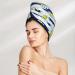 Buy Daisy Striped Nautical Hair Towel Wrap | Quick Drying Towel Turban for Fast Hair Drying - International Shipping - Buy Online on GoSupps.com