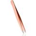 Rubis Gold Slanted Tweezers - Special Edition Fides Rose Gold - Precision Eyebrow Plucking - Gold Plated Quality - Buy Online on GoSupps.com
