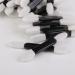 Double Ended Latex Eye Shadow Applicators - 50 Pcs Black Makeup Brushes for Flawless Application - Buy Online on GoSupps.com