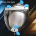 Wall-Mounted Commercial Flushing urinals Men's Public Toilet Stainless Steel urinals Household Bathroom Urinal Funnel Toilet Used in Bars Hotels Schools Small Drainag - Buy Online on GoSupps.com