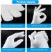 Washable White Cotton Gloves for Eczema and Dry Hands - 20pcs Moisturizing Gloves for Daily Work and Jewelry Inspection | Soft and Breathable - One Size Fits All - Buy Online on GoSupps.com