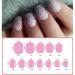 Gradient Glitter Fake Nails for Girls - 120 Piece Short Oval Nail Kit | Children's Pre-glue Acrylic Stick On Tips for Little Girl Toys - Buy Online on GoSupps.com