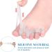 4-Piece Silicone Toe Spreader & Separator | Hammer Toe Correction for Hallux Valgus | Unisex Transparent Design - Buy Online on GoSupps.com