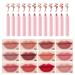 2Pcs Red Brown Lip Liner Pencil and Lipstick Set - Long Lasting Waterproof Matte Lip Liner and Lipstick Kit for Women Girls - Buy Online on GoSupps.com