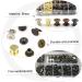 EXCEART 100 Sets Lash Rivet Boxed Diy Crafts Brass Rivets Double- Sided Rivets Diy Studs Self Made Component Assorted Color 0.8x0.8cm - Buy Online on GoSupps.com