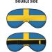 Swedish Flag Soft Eye Mask - Comfortable Light Blocking Sleep Mask for Side Sleepers | Pressure-Free Relaxation - Buy Online on GoSupps.com