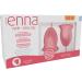 Enna Cycle EASY Size L - 2 Menstrual Cups with Sterilizer & Transport Box | Eco-Friendly & Comfort-Enhanced Design - Buy Online on GoSupps.com