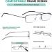 Eyekepper 5 Pack Half-Eye Reading Glasses - Thin Stamped Metal Frames in Gunmetal +2.0 - Stylish & Durable Readers for Men and Women - Buy Online on GoSupps.com