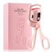 ATTEASAY Heated Eyelash Curlers  Electric Eyelash Curlers with 3 Heat Modes LCD Display USB Rechargeable and Long-Lasting Pink