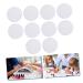 10pcs Nail Polish Palette Set - Round Cosmetic Mixing Tools for Manicure & Nail Art Display | White 9.5x9.5x0.1CM - Buy Online on GoSupps.com