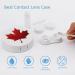 Red Canada Flag Maple Leaf Contact Lens Travel Kit - Portable Cute Box with Mirror for Daily Outdoor Use - Buy Online on GoSupps.com