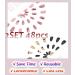 Sethexy Almond Short False Nails - Pink & Black - 48 Piece Press-On Acrylic Nails with Glue for Women & Girls - Perfect for Easy Nail Art - Buy Online on GoSupps.com