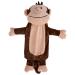 K Collection 3D Novelty Hot Water Bottle with Removable Cover - Monkey Design - Soft Plush Cover - Premium Natural Rubber Brown Monkey HWB
