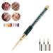 Buy Abbey Nail Strass Picker Dotting Pen - Dark Green Stripes | Manicure Liner for DIY Nail Art & Decoration | Perfect for Home & Nail Shops - International Shipping Available - Buy Online on GoSupps.com