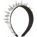 amangul Spiked Headband Gothic Tiaras Rivet Headband Rock Headband For Men Punk Headband Steampunk Leather Spiked Headpiece(White) - Buy Online on GoSupps.com
