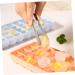 Cabilock 3pcs Silicone Ice Tray Mold Silicone Ice Trays Silicone Ice Maker Ice Cubes Ice Mold 25X10X2.5CM Assorted Color - Buy Online on GoSupps.com