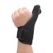 Adjustable Breathable Elastic Wrist Thumb Brace for Men - Left Hand Splint for Broken Recovery Basketball & Fitness - Buy Online on GoSupps.com