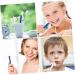 Partykindom Double-Headed Toothbrush for Dentures - 6 Pack | Hard Cleaning Brush for Prosthesis & False Teeth | Travel Size Adult Dental Care - Buy Online on GoSupps.com
