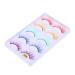 DOITOOL 5 Pairs Fake Eyelashes Pink Eyelashes Natural False Eyelashes Colorful Eyelash Dense Eyelashes Colored Eyelashes Extensions Reusable Flase Lash Fiber Make up Supplies 3d