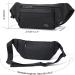 Stylish Black Fanny Pack with 4 Zipper Pockets - Waterproof & Anti-theft - Adjustable Strap - Perfect for Travel, Hiking, and Running - Nylon Material - Buy Online on GoSupps.com