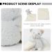 Warmhm Bear Doll & Sloth Plush Toy - Soothing Blanket for Baby Beds | Earth Color Cartoon Comfort | Soft PP Cotton Crib Toy - Buy Online on GoSupps.com