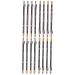 BIUDECO 16 Pcs Pencil Sharpener Eyebrow Pencil Lasting Eyebrow Pencil Waterproof Eyebrow Pen Black Wooden