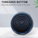 CENFENG Ceramic Men's Shaving Mug - Dark Blue Bowl Cup with Thread Bottom for Shaving Brush & Soap | International Shipping - Buy Online on GoSupps.com