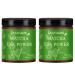 LEASOUL Matcha Green Tea Powder-Premium Grade - 200g can be prepared as mixed drinks herbal tea milk cake dessert and ice cream 100g*2