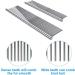 2 Pack Dog Combs with Stainless Steel Teeth Pet Hair Combs for Grooming Large Small Dogs Cats Home Professional Hair Grooming Tool - Buy Online on GoSupps.com