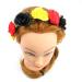 ZADAWERK Floral Hairband - Black Red Yellow - Ideal for Fans | International Shipping to Germany & Belgium - Perfect for Football & Olympics - Buy Online on GoSupps.com