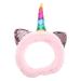 VALICLUD Unicorn Makeup Headband Cute Shower Hairband Women Girls Spa Headband for for Washing Face Spa Makeup Shower Bath Sports Pink