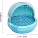 Portable Bird Carrier with Handle - Lightweight & Transparent Parrot Suitcase for Parakeet, Macaw, Cockatiels - Breathable Warm Nest Bed - Blue - Buy Online on GoSupps.com