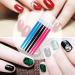 KELYDI 6pcs Rubber Tipped Nail Cuticle Pusher Set - Nail Art Manicure Tools for Men and Women - Buy Online on GoSupps.com