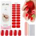Zaubern gel4Home: Bright Red UV Nail Wraps & Foils - Semi-Cured Gel Nails for Stunning Manicures Worldwide - Buy Online on GoSupps.com