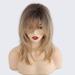 EMMOR Ombre Blonde Wigs for Women - Shoulder Length Heat Resistant Synthetic Wigs with Bangs | Ombre Gold 1 - Buy Online on GoSupps.com