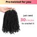 Niseyo 6 Inch Pre-twisted Passion Twist Hair 8 Packs Pre-looped Crochet Short Braids 1B/Natural Black - Buy Online on GoSupps.com