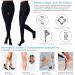 Medical Compression Tights for Women - 20-30 mmHg Opaque Support Hose for Varicose Veins & Edema - Black - Buy Online on GoSupps.com