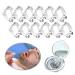 DAPIN Anti snoring Devices Snore Stopper Anti snoring Nose Clip 12-Pack Silicone Magnetic Anti-snoring Nose Clip Help Stop snoring Quiet and Peaceful Sleep