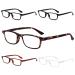 OKH Reading Glasses for Women Men Readers for Women Men 5 Pack Blue Light Blocking Reading Glasses (Mix Color Rectangular 2.5)