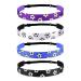 Weipuer 4 pieces of adjustable elastic slide -resistant football headband girl sport football hair band athletic sports stretch stacks for girls