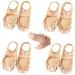 4 Pairs Sock Style Ball of Foot Cushions for Women Metatarsal Pads Non-Slip Forefoot Support Invisible Boat Socks (Beige) 4 Pairs Beige