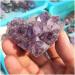 Crystal 1pcs Amethyst Geode Heart Shaped Crystal Crystals Stones Titanium Rainbow Amethyst Cluster Angel Quartz - Buy Online on GoSupps.com