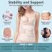 Postpartum Belly Band Wrap Belt - Post Pregnancy Recovery Girdle for C-Section & Natural Birth | Waist Trainer Body Shaper - Beige, One Size - Buy Online on GoSupps.com