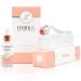 Derma Roller Microneedling Kit for Face 0.30mm - Complete Skin Set with Vitamin C Serum 20% Hyaluronic Acid - Microneedle Roller Microdermabrasion 540 Titanium Micro Needles - Includes 3 Free Ebooks
