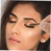 WOONEKY 100pcs Disposable Eyeliner Brush Eye Definer Brush Practical Eyeliner Brush Lip Plastic Black - Buy Online on GoSupps.com